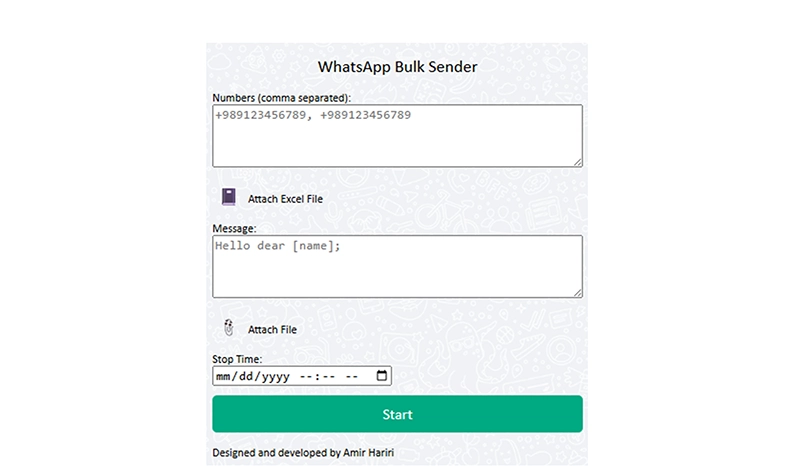 Bulk WhatsApp Sender Extension